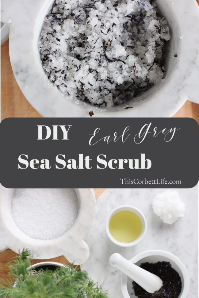 DIY Earl Grey Sea Salt Scrub